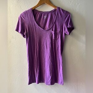 Victoria's Secret Purple Fitted Short Sleeve T-Shirt